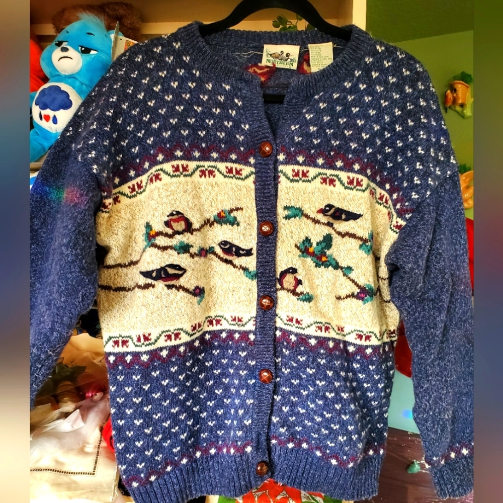 Northern Reflections Bird Cardigan